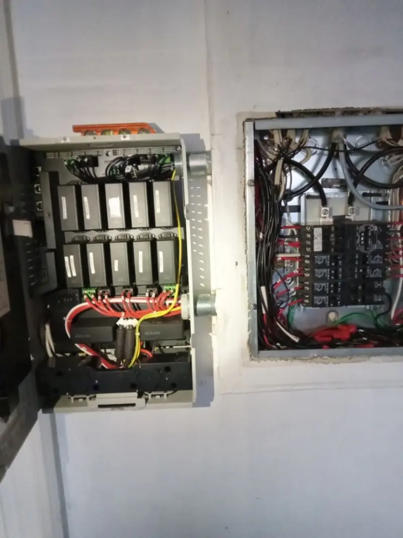 Electrical panel upgrade completed for Security Camera Wiring in Wilmington